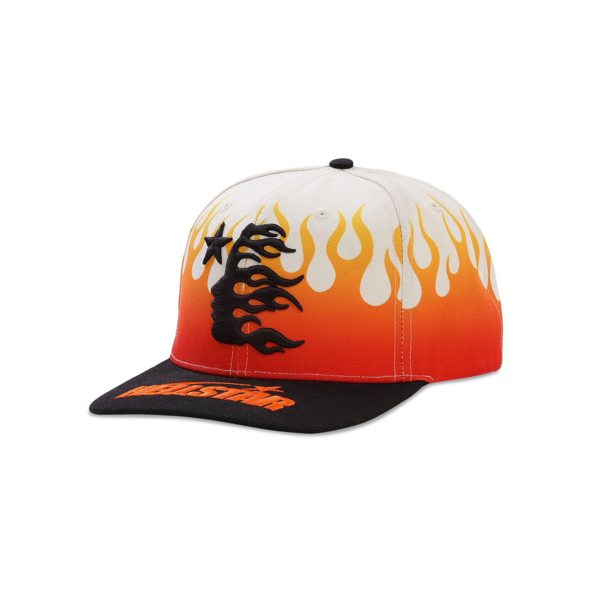 Buy Hellstar Flame Vintage Snapback Hat 'Cream/Black' - HS01HAT001