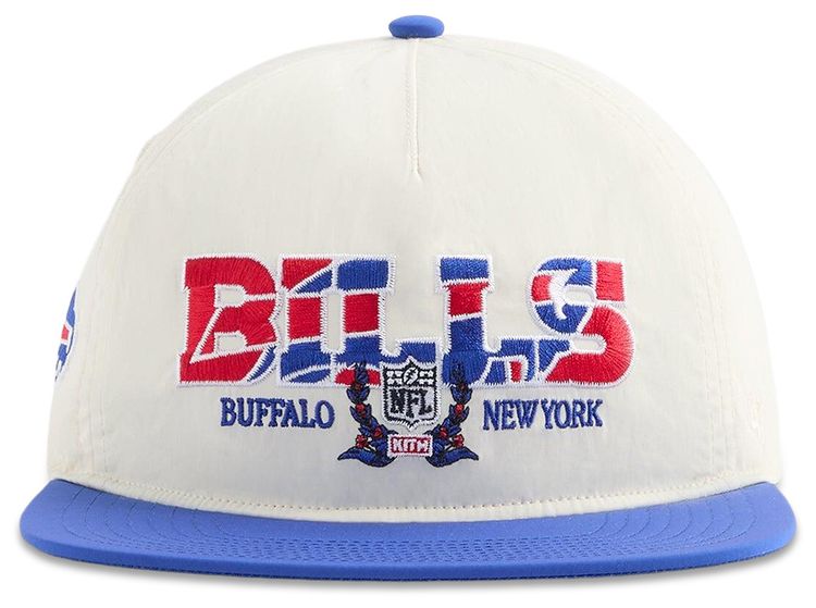 Kith x 47 For The NFL Buffalo Bills Nylon Hitch Snapback Sandrift