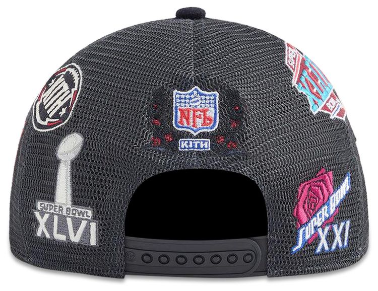 Kith x 47 For The NFL New York Giants Wool Hitch Trucker Hat Nocturnal
