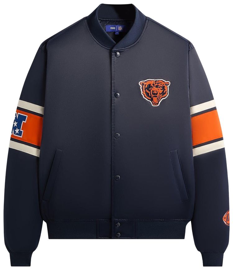 Kith For The NFL Chicago Bears Satin Bomber Jacket Nocturnal Current