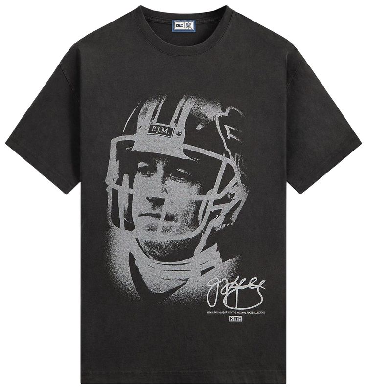 Kith For The NFL Jim Kelly Vintage Jones Tee Black