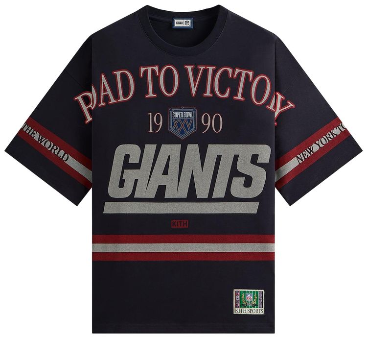 Kith For The NFL New York Giants Victory Vintage Bishop Tee Ink