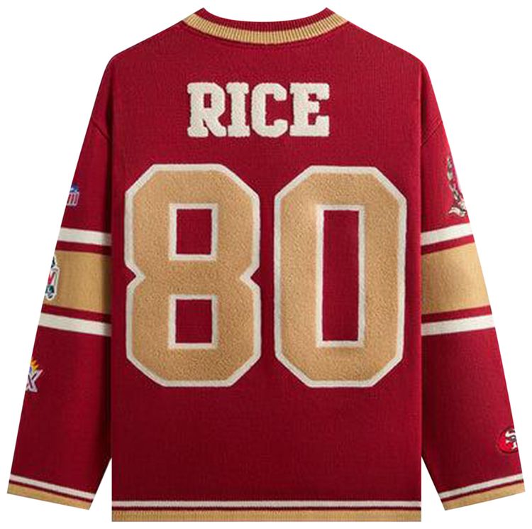 Kith For The NFL San Francisco 49ers V Neck Beau Knit Sweater Present