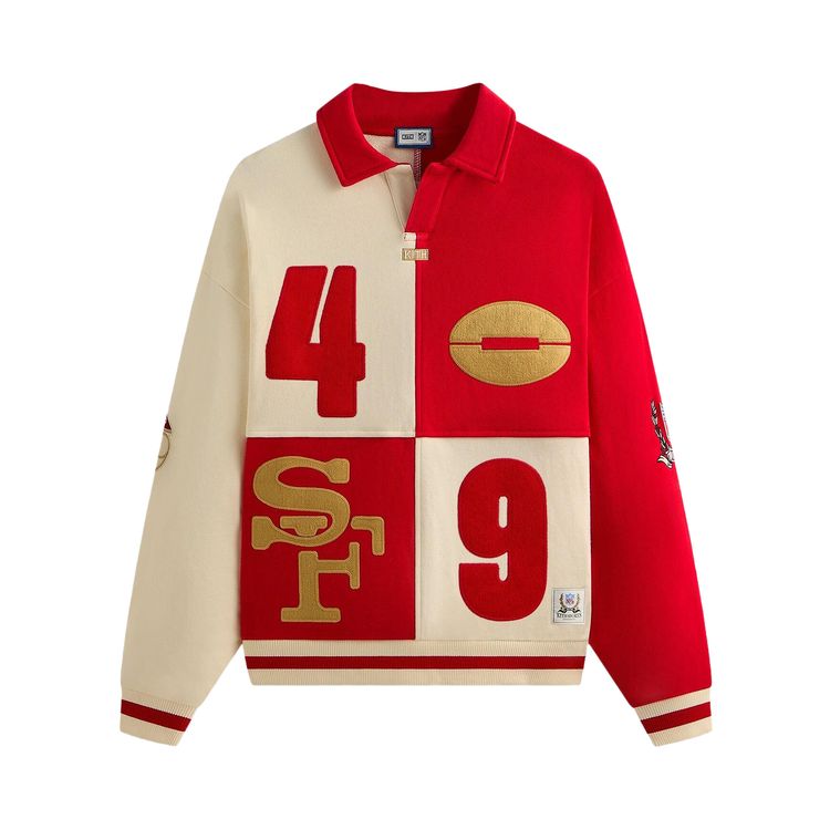 Kith For The NFL San Francisco 49ers Vintage Rugby Sandrift