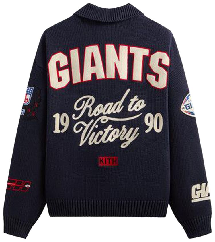 Kith For The NFL New York Giants Nelson Rugby Sweater Nocturnal