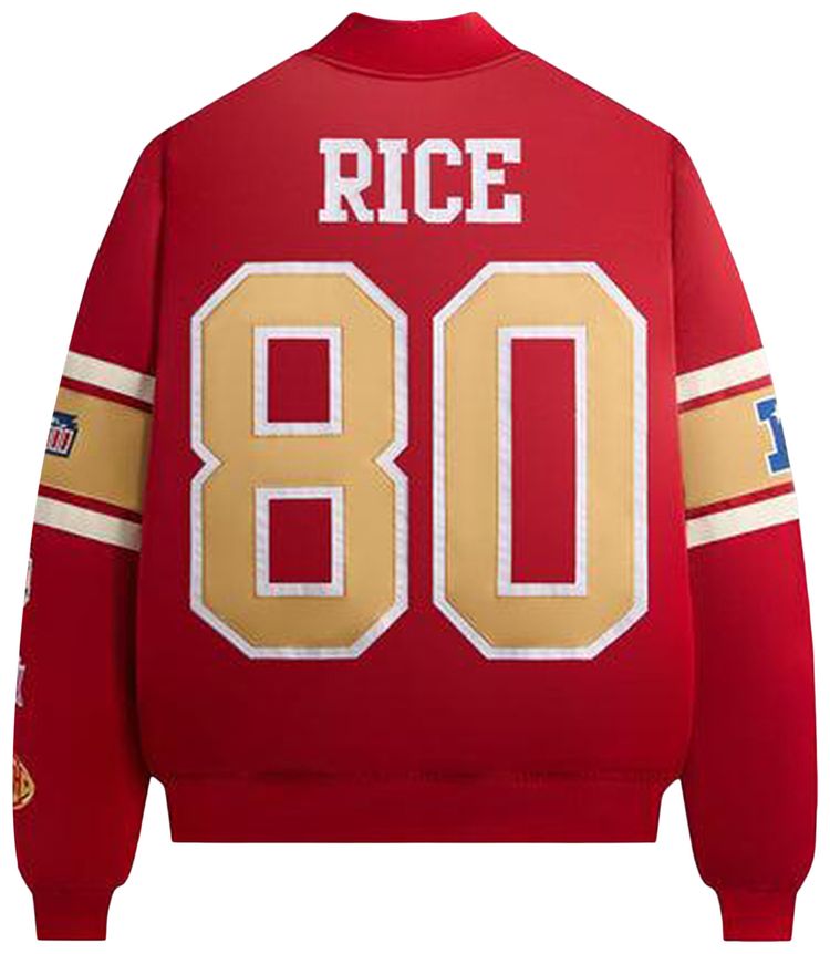 Kith For The NFL San Francisco 49ers Satin Bomber Jacket Present