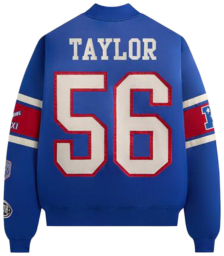 Kith For The NFL New York Giants Satin Bomber Jacket Current