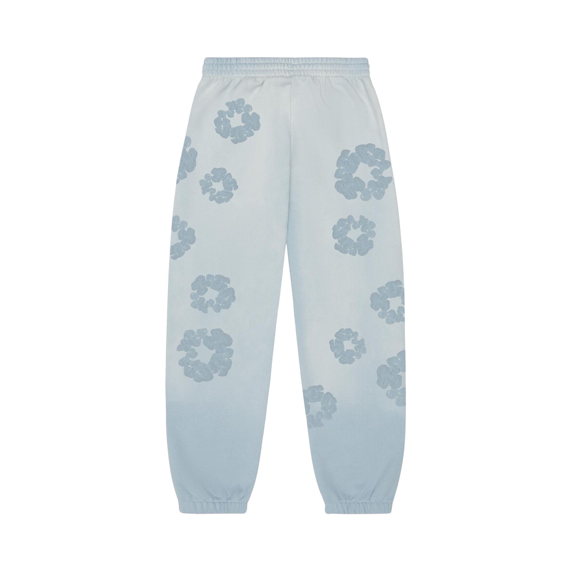 Buy Denim Tears Faded Mono Cotton Wreath Sweatpants 'Light Blue