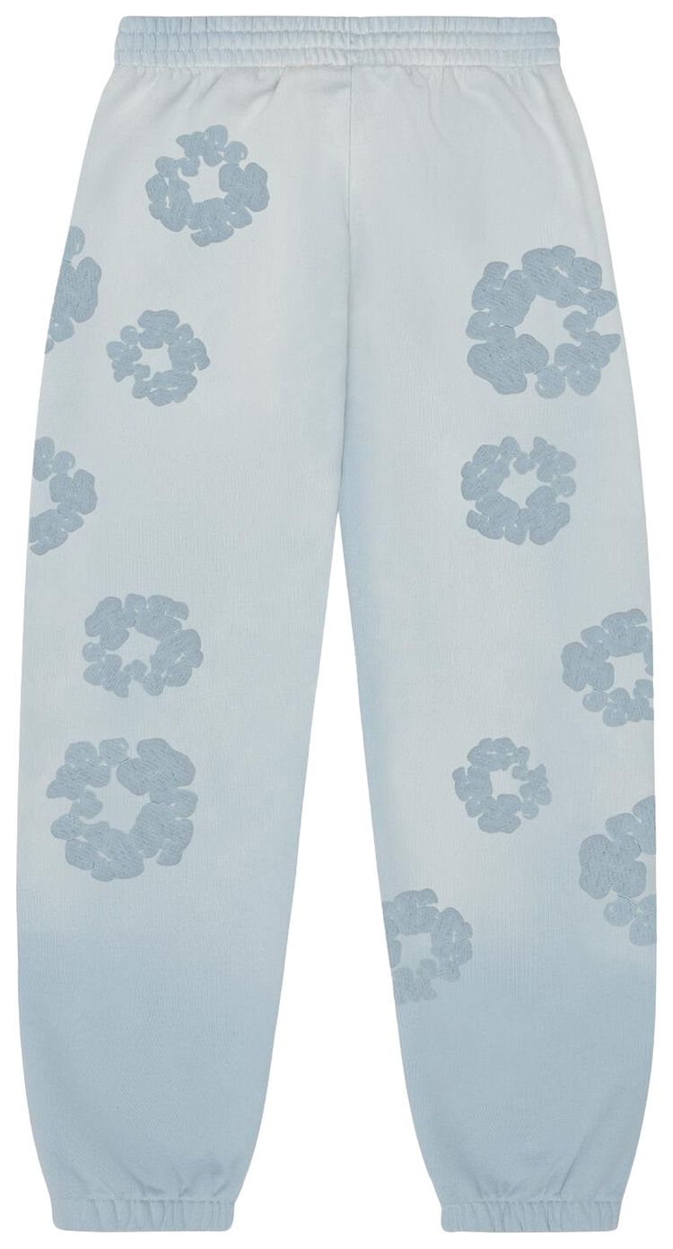 Denim Tears Faded Mono Cotton Wreath Sweatpants Light Blue