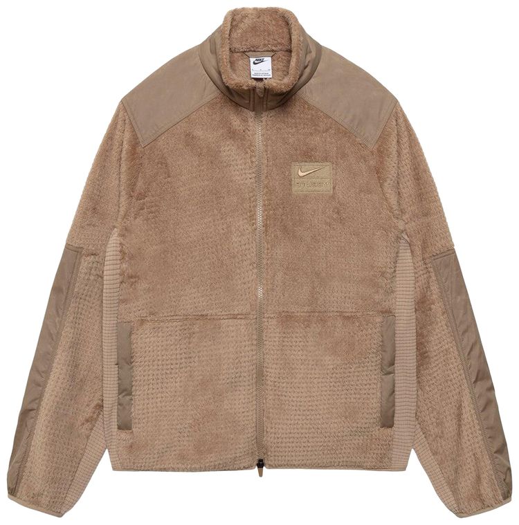 Stussy x Nike Full Zip Fleece Pine Nut