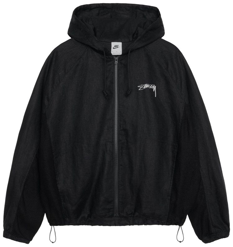 Stussy x Nike Linen Shell Jacket Black