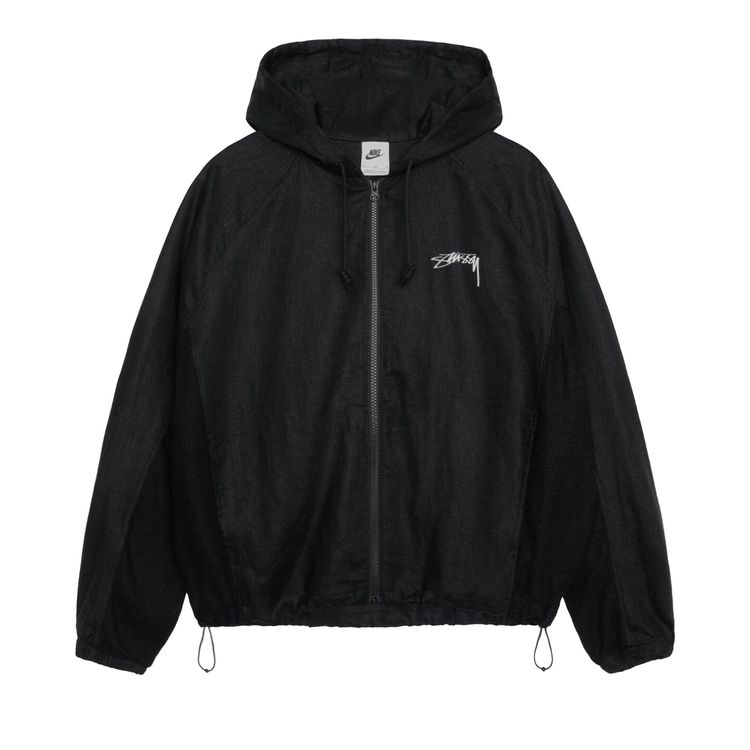 Buy Stussy x Nike Linen Shell Jacket 'Black' - FZ5751010 BLAC | GOAT