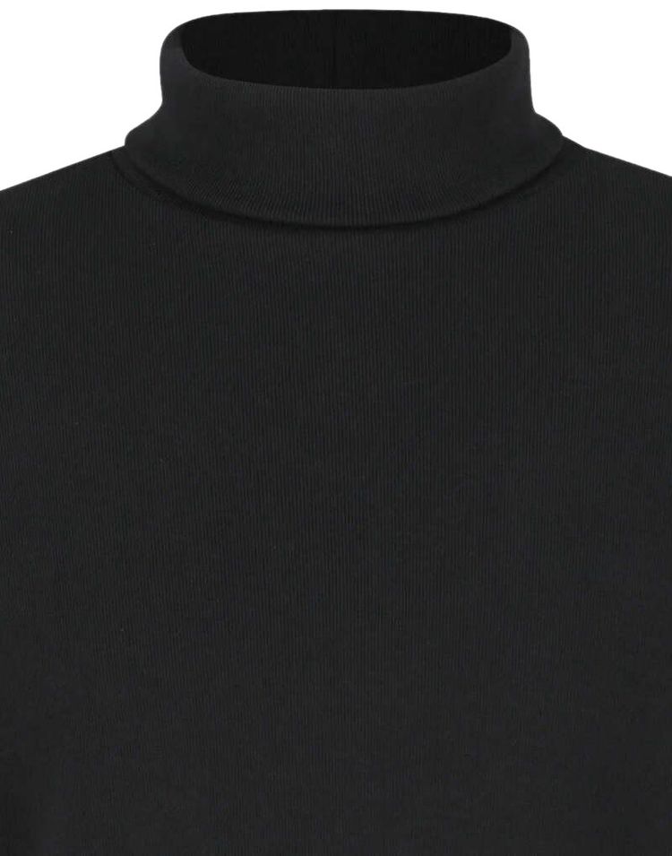 Amomento Slim Fit Turtle Neck T Shirt Black