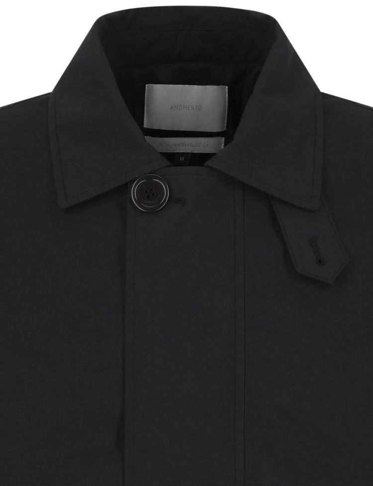 Amomento Padded Cotton Nylon Jumper Black