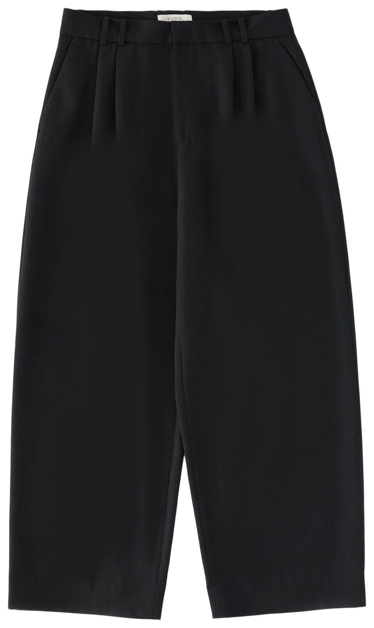 Studio Nicholson Line Double Pleat Volume Pant Black