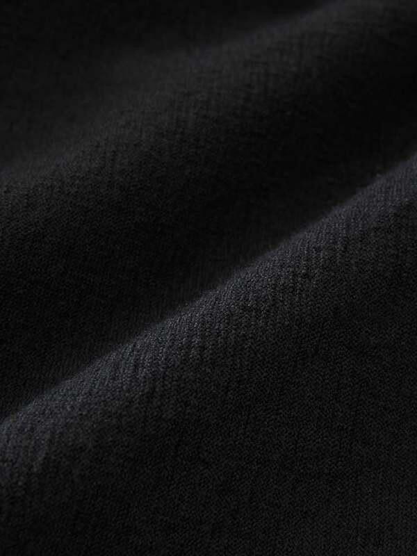 Studio Nicholson Fume Full Length Curved Leg Pant Black