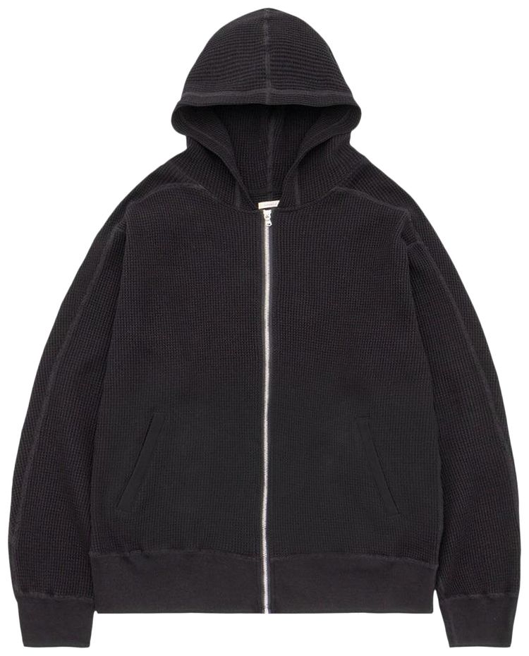 nanamica Zip Up Thermal Hoodie Black