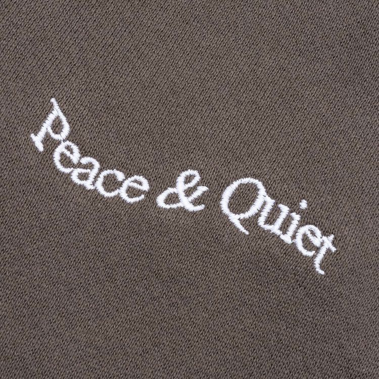 Museum of Peace  Quiet Wordmark Reverse Stitched Sweatpants Brown