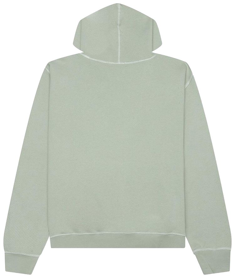 Museum of Peace  Quiet Wordmark Reverse Stitched Hoodie Sage