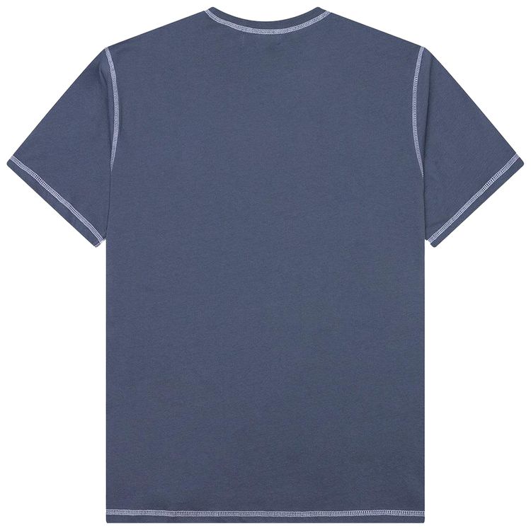 Museum of Peace  Quiet Wordmark Reverse Stitched T Shirt Slate