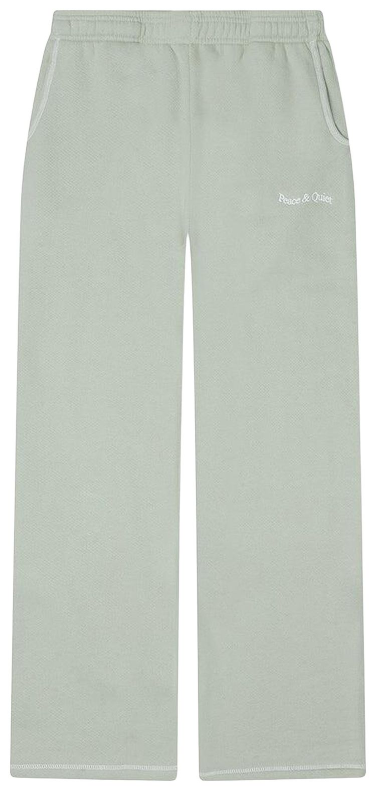 Museum of Peace  Quiet Wordmark Reverse Stitched Sweatpants Sage