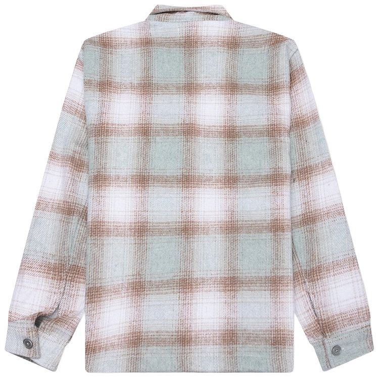 Museum of Peace  Quiet Wordmark Zip Shirt Sage