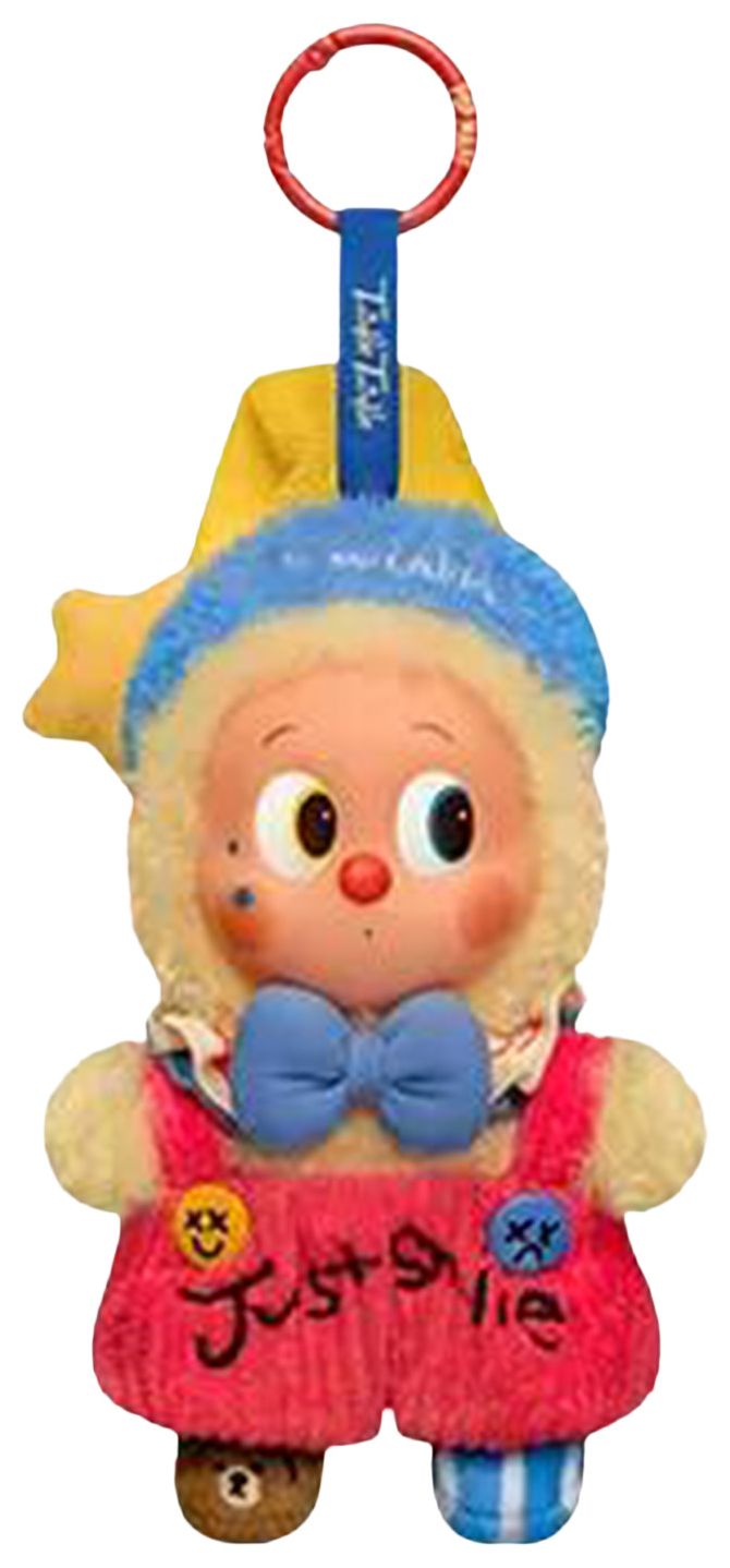 Pop Mart WHY SO SERIOUS Series Vinyl Plush Pendant Rainbow Jelly Bean