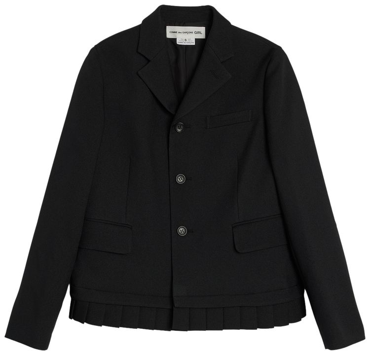 Comme des Garcons Girl Gabardine Jacket Black