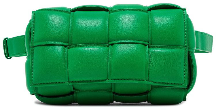 Bottega Veneta Padded Cassette Belt Bag ParakeetSilver