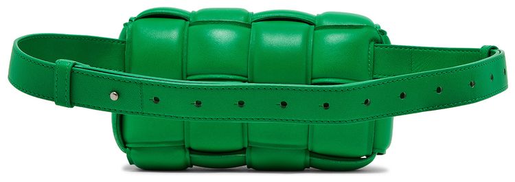 Bottega Veneta Padded Cassette Belt Bag ParakeetSilver