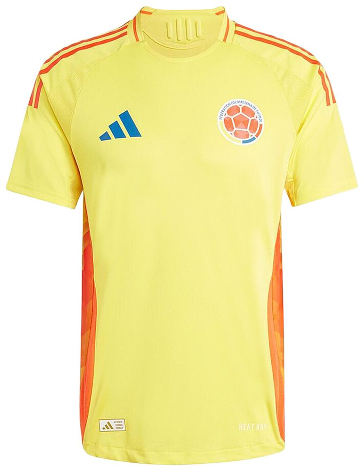 Adidas Colombia 2024 Home Authentic Jersey Impact Yellow
