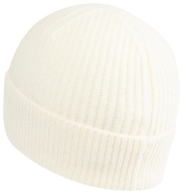 Casablanca Half Cardigan Beanie White