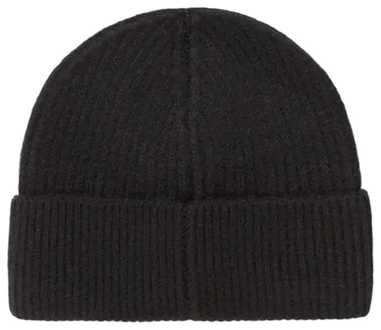 Casablanca Half Cardigan Beanie Black
