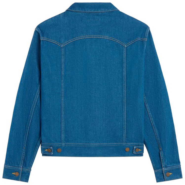 CELINE Trucker Jacket Western Blue Light Stone Wash