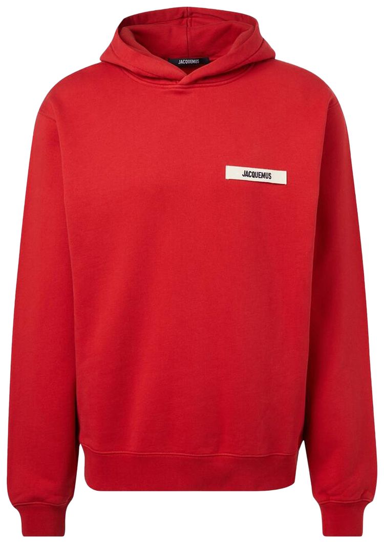Jacquemus Le Hoodie Gros Grain Dark Red
