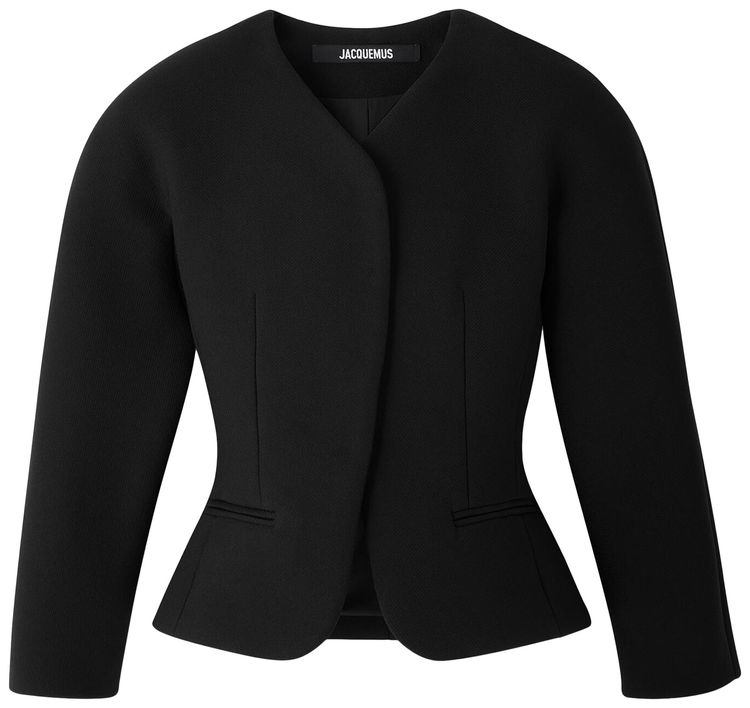 Jacquemus La Petite Veste Ovalo Black