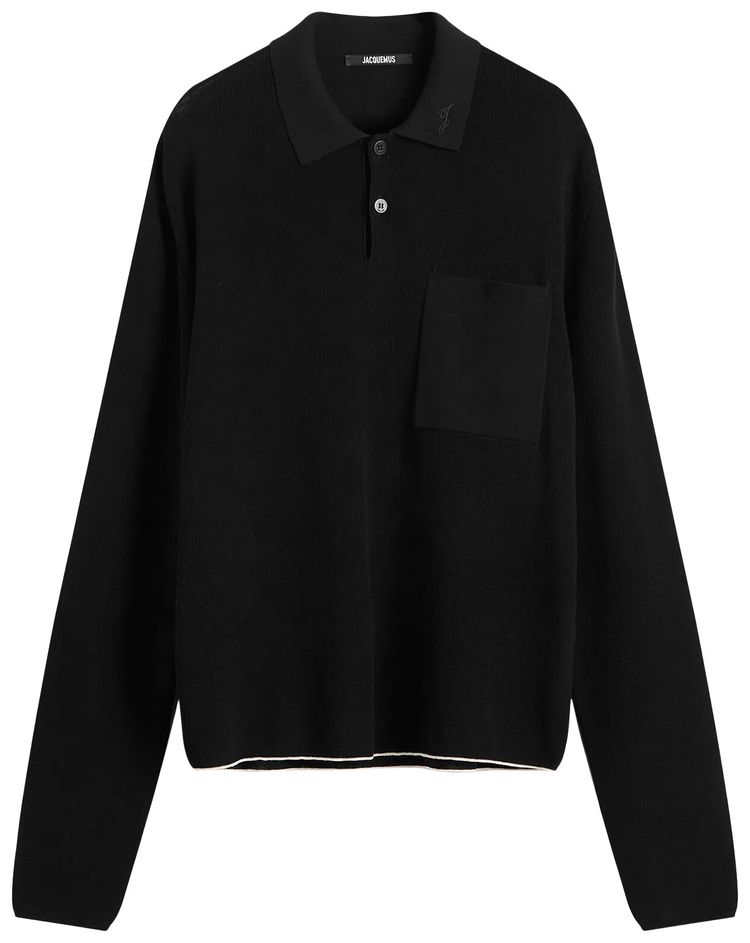 Jacquemus Le Polo Tricot Black