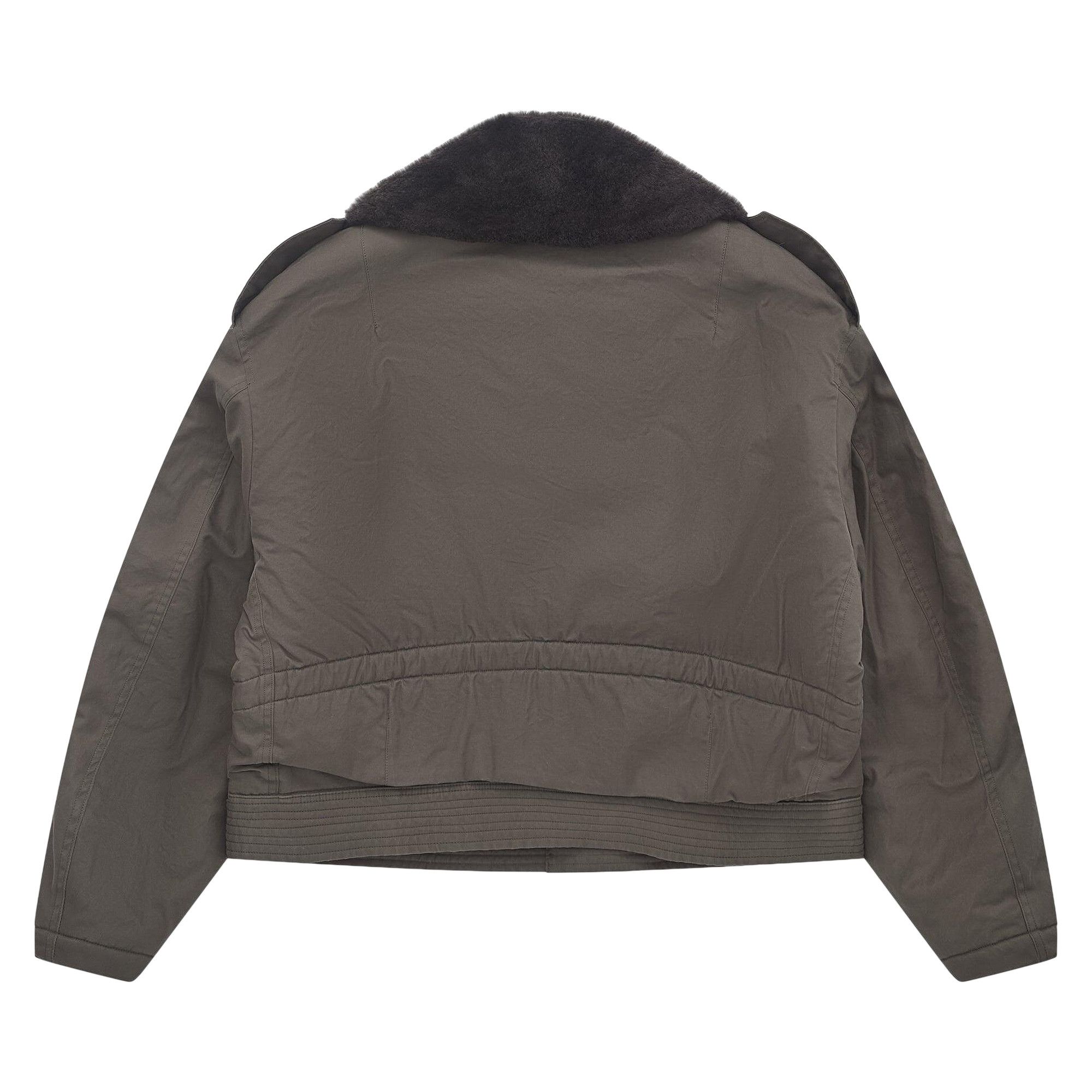 Buy Auralee Washed Finx Cotton Gabardine Flight Blouson 'Deep