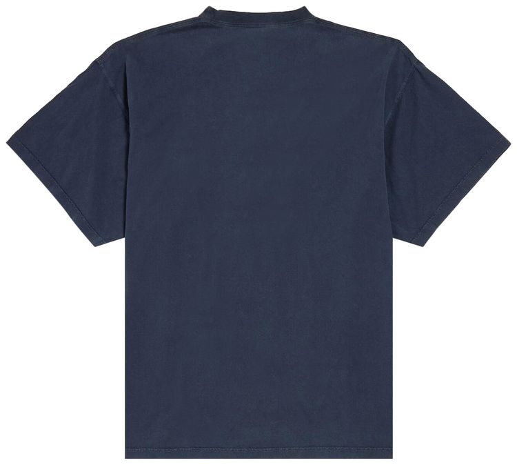 Balenciaga Oversized T Shirt Washed NavyWhite