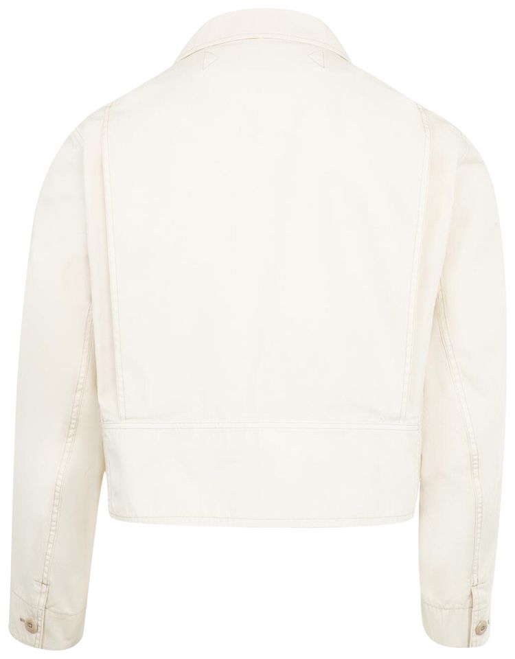 Lemaire Short Utility Jacket Light Cream
