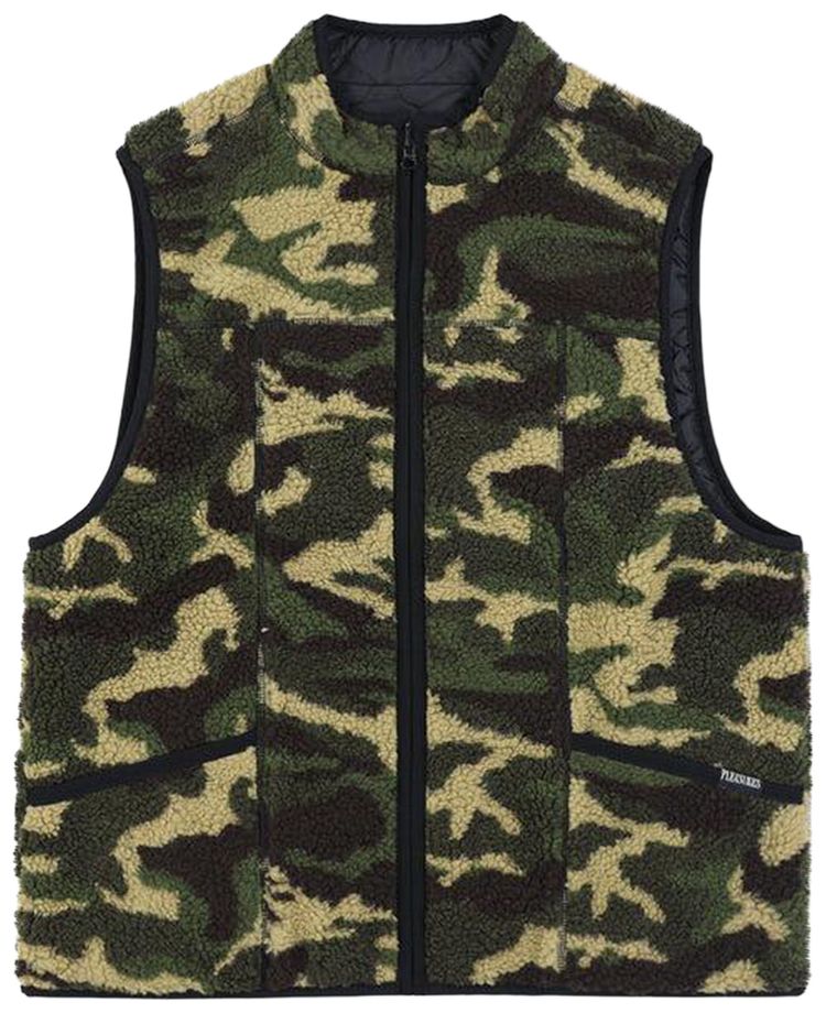 Pleasures Felis Reversible Vest CamoBlack