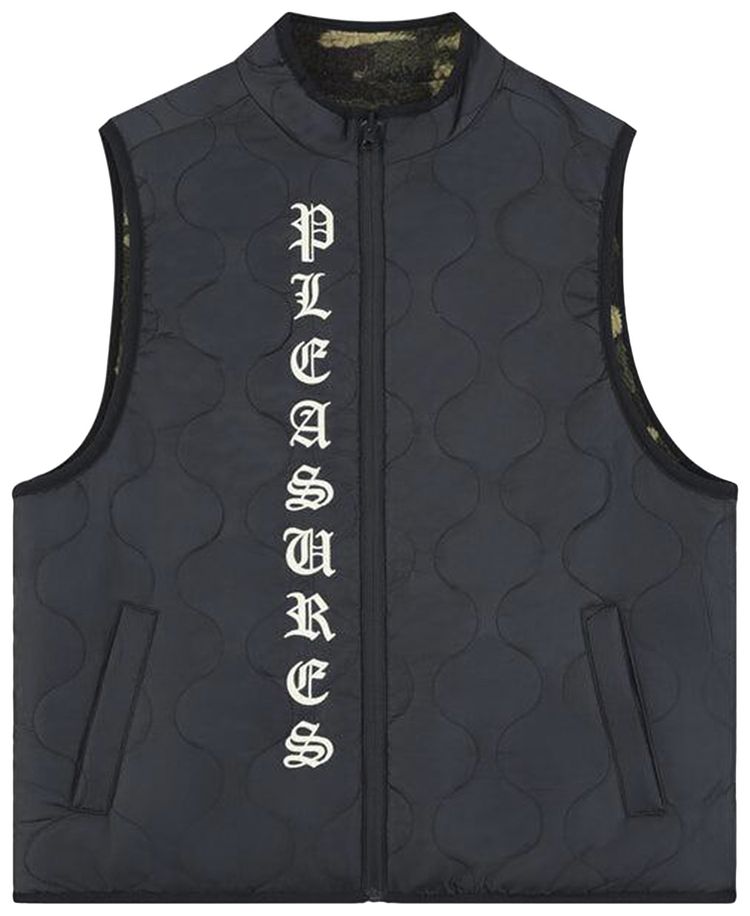 Pleasures Felis Reversible Vest CamoBlack