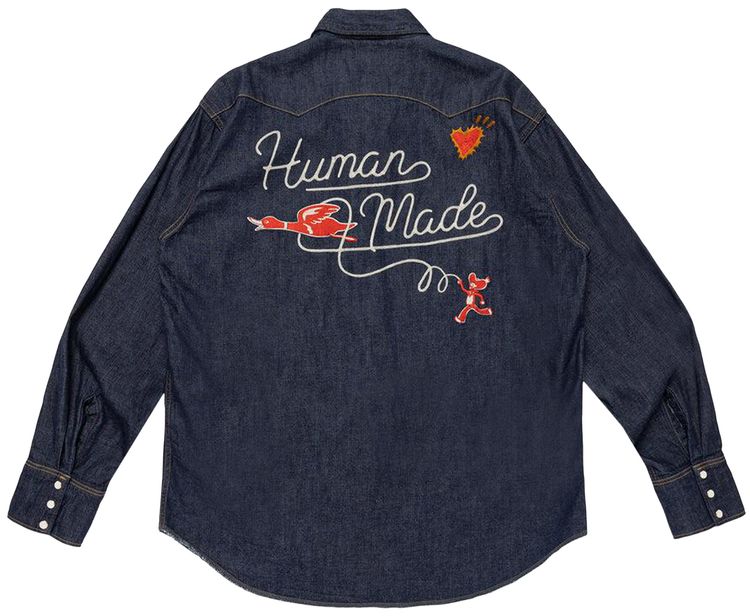 Human Made Denim Western Shirt Indigo
