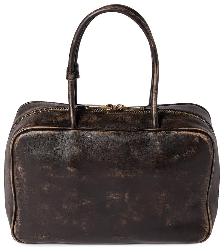 Buy Miu Miu Beau Old Leather Bag 'Caffe' - 5BB117 AF6P F0201 | GOAT