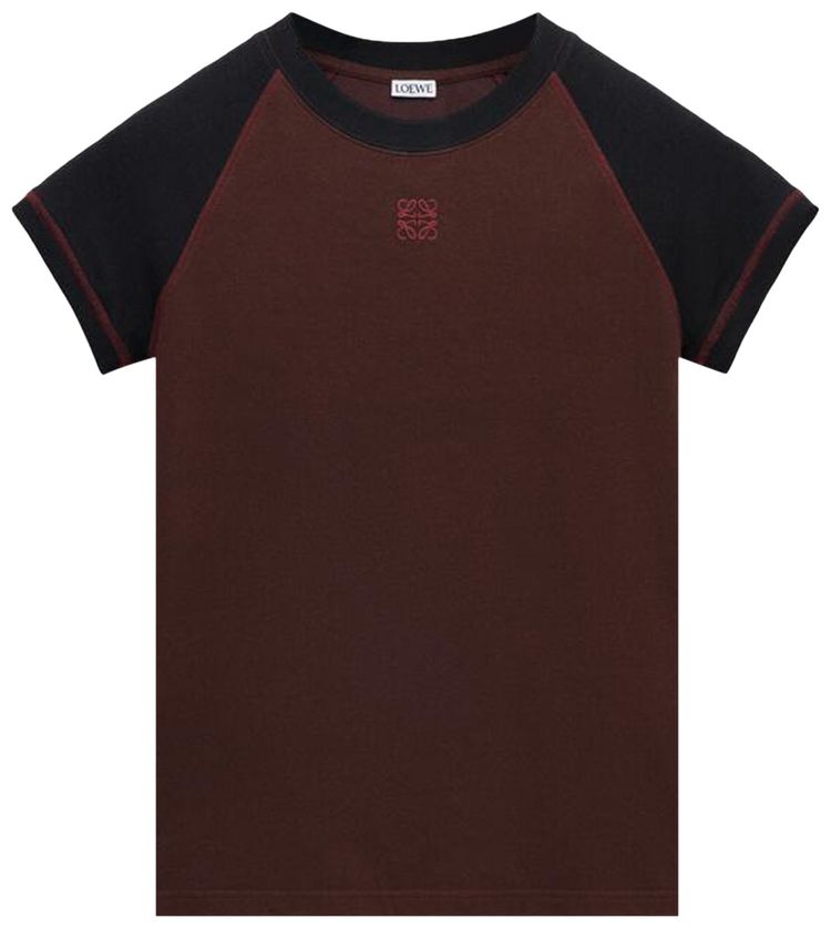 Loewe Small Fit T Shirt BlackBurgundy
