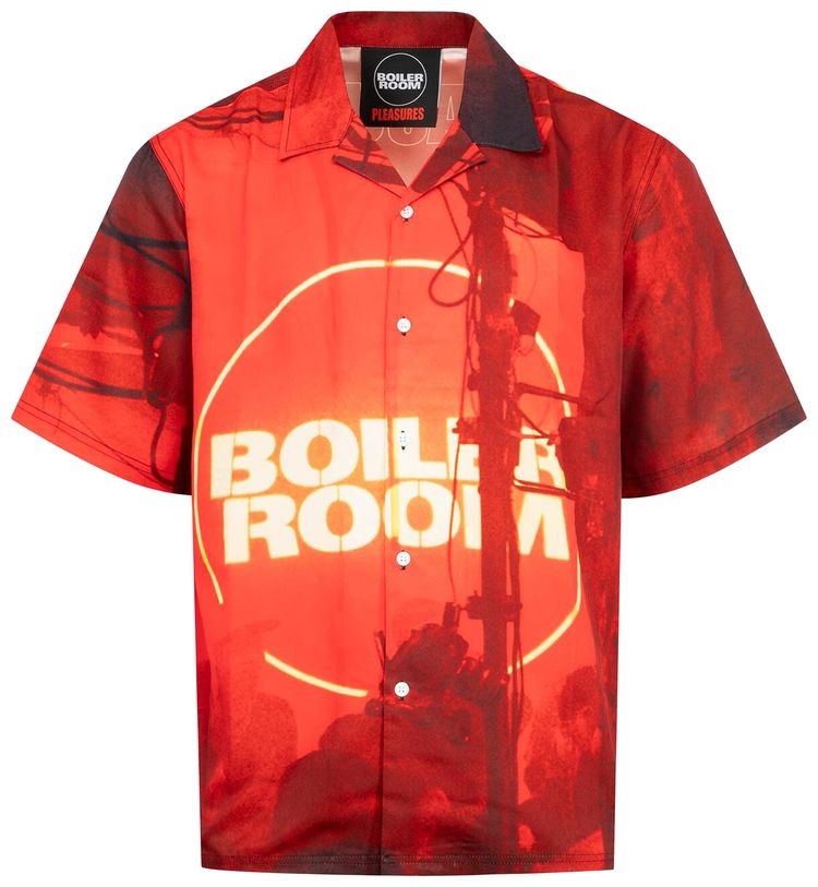 Pleasures Venue Button Up Red