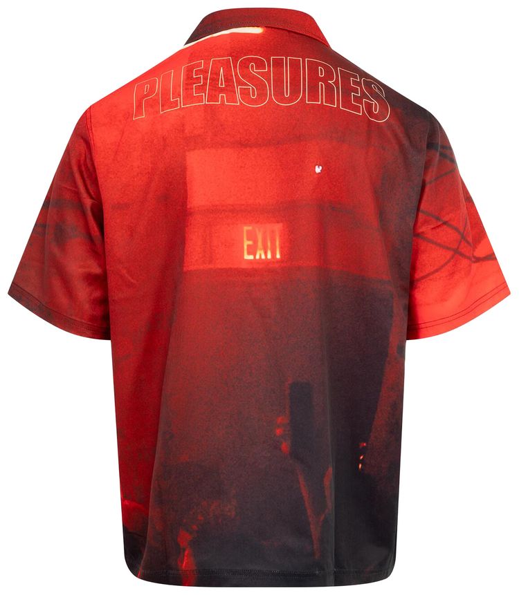 Pleasures Venue Button Up Red