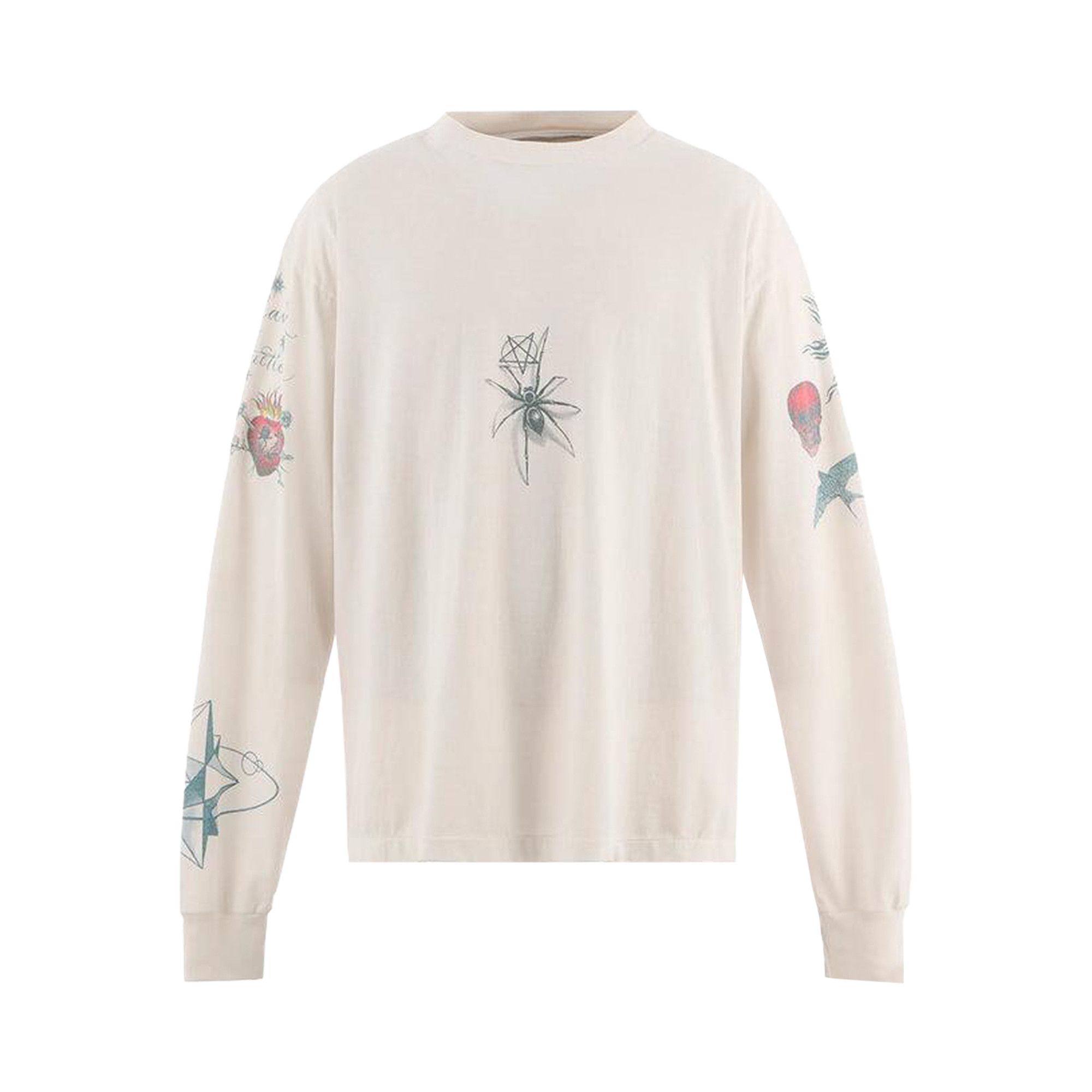 トップス SAINT Mxxxxxx x Dr. Woo DW LS Tee Tattoo Buy SAINT Mxxxxxx x Dr. Woo Tattoo Long-Sleeve Tee 'White' - SM