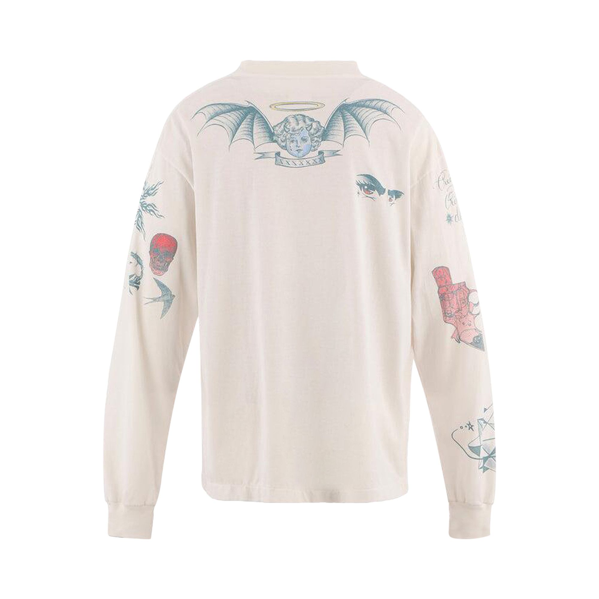 Buy SAINT Mxxxxxx x Dr. Woo Tattoo Long-Sleeve Tee 'White' - SM
