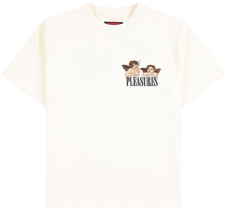 Pleasures Dynamic Short Sleeve Crewneck Ecru
